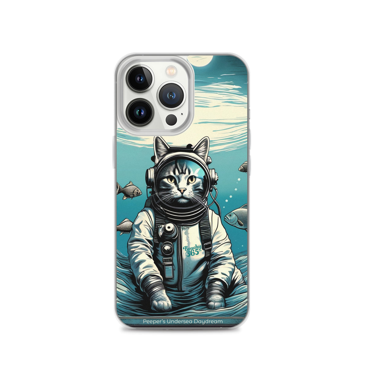 Peeper the Cat's Undersea Daydream iPhone Case
