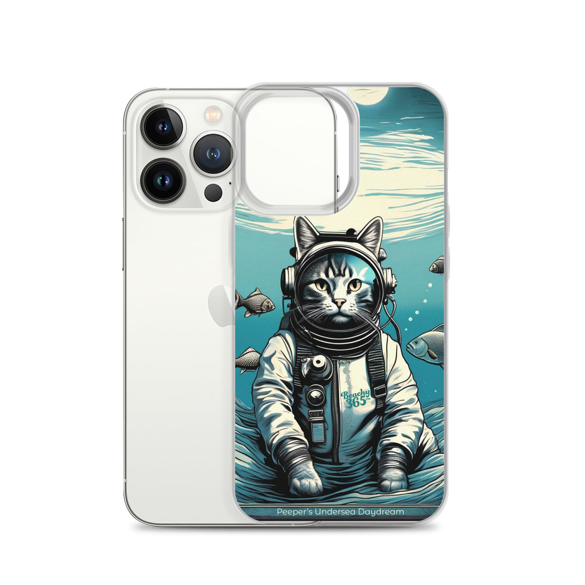 Peeper the Cat's Undersea Daydream iPhone Case