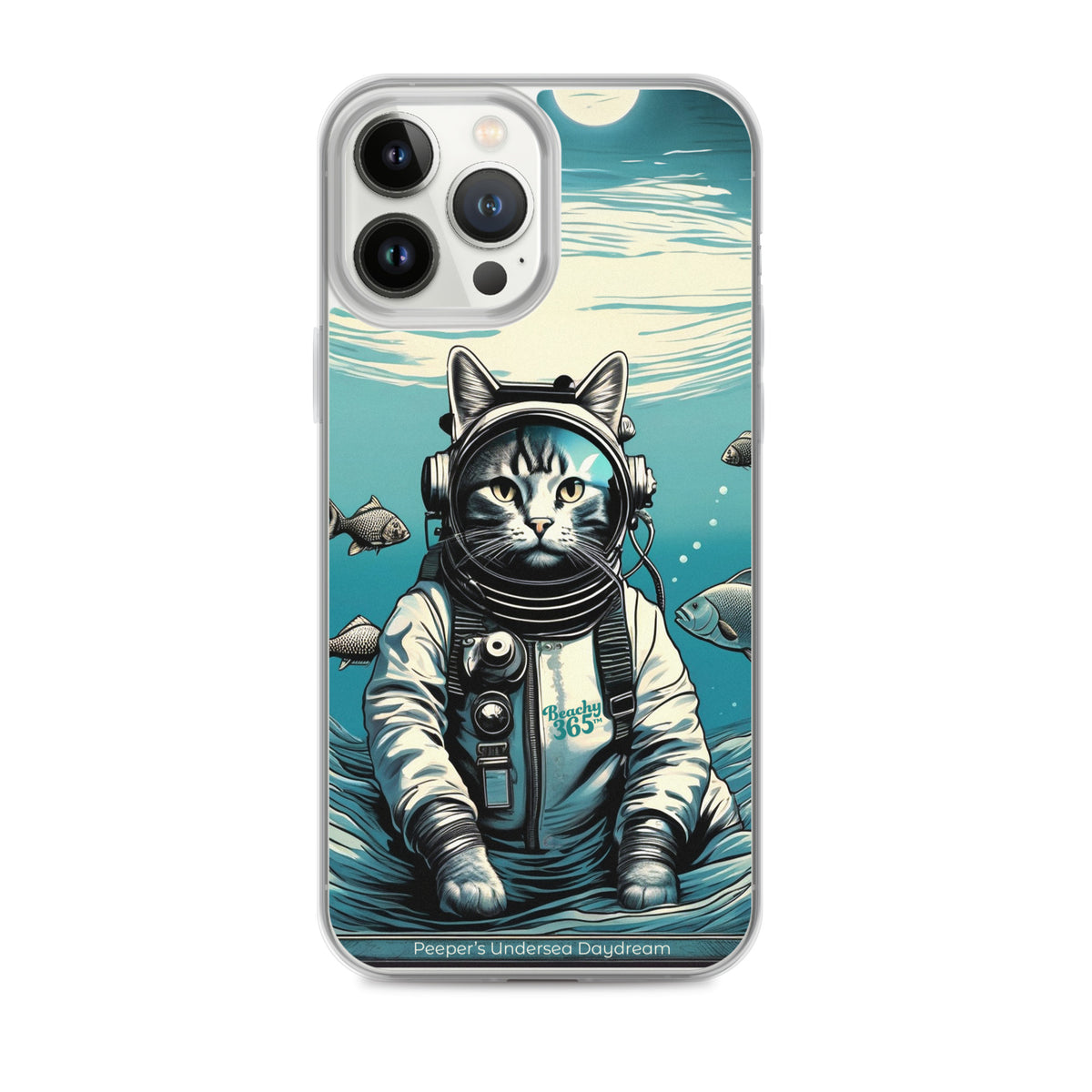 Peeper the Cat's Undersea Daydream iPhone Case