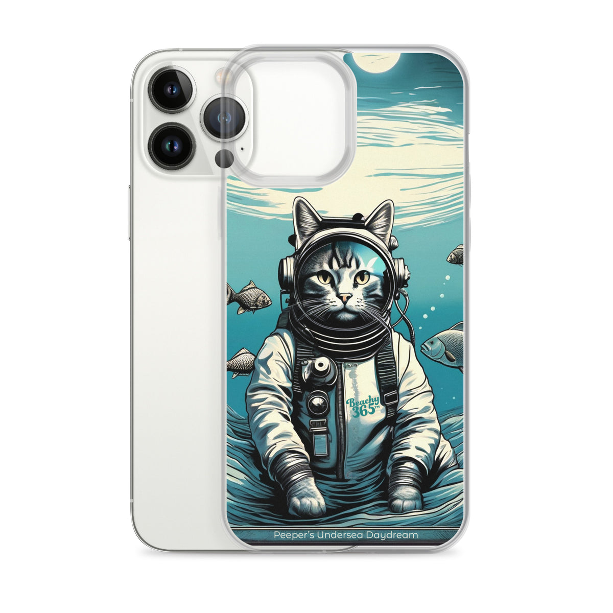 Peeper the Cat's Undersea Daydream iPhone Case