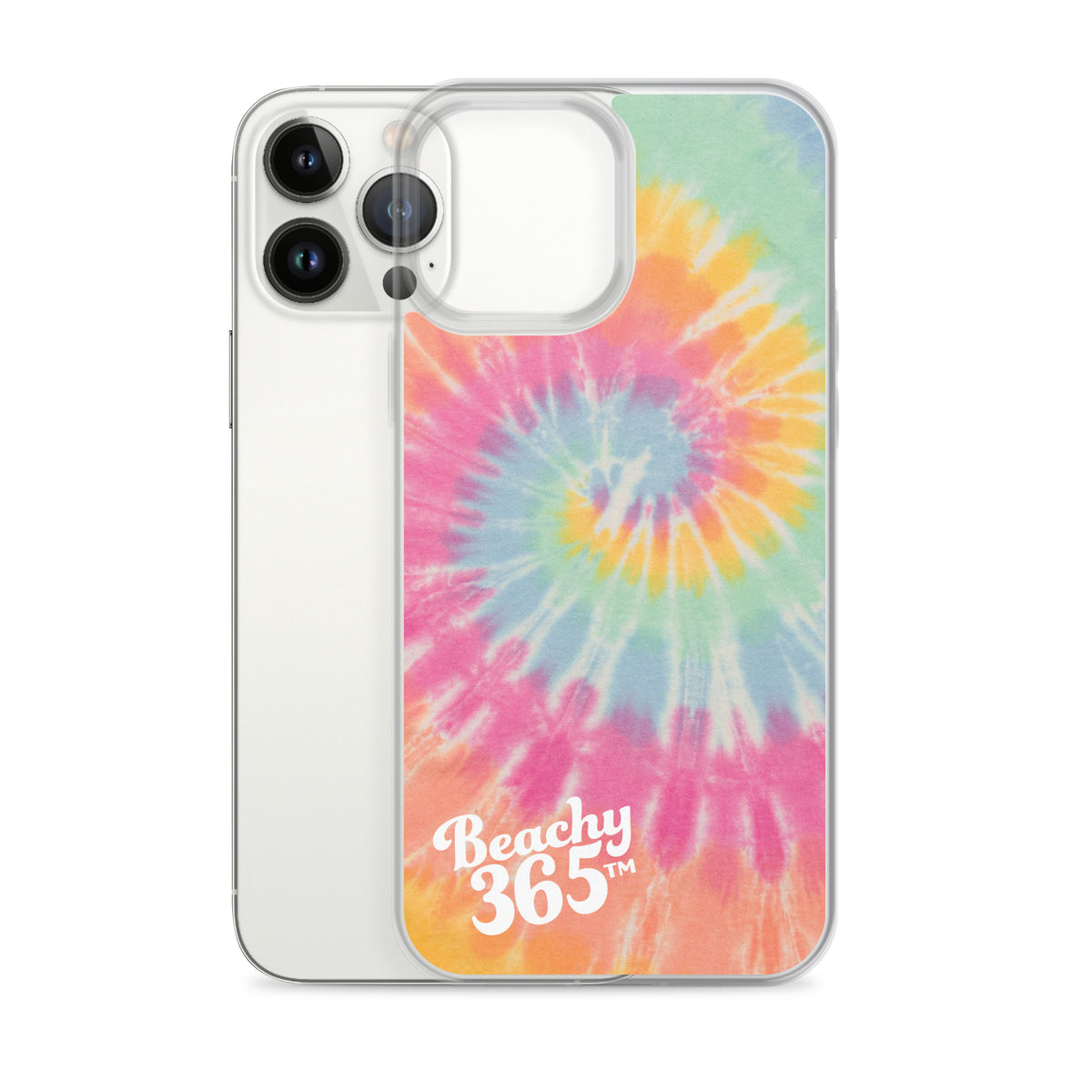 Sherbet Rainbow Tie-Dye iPhone Case