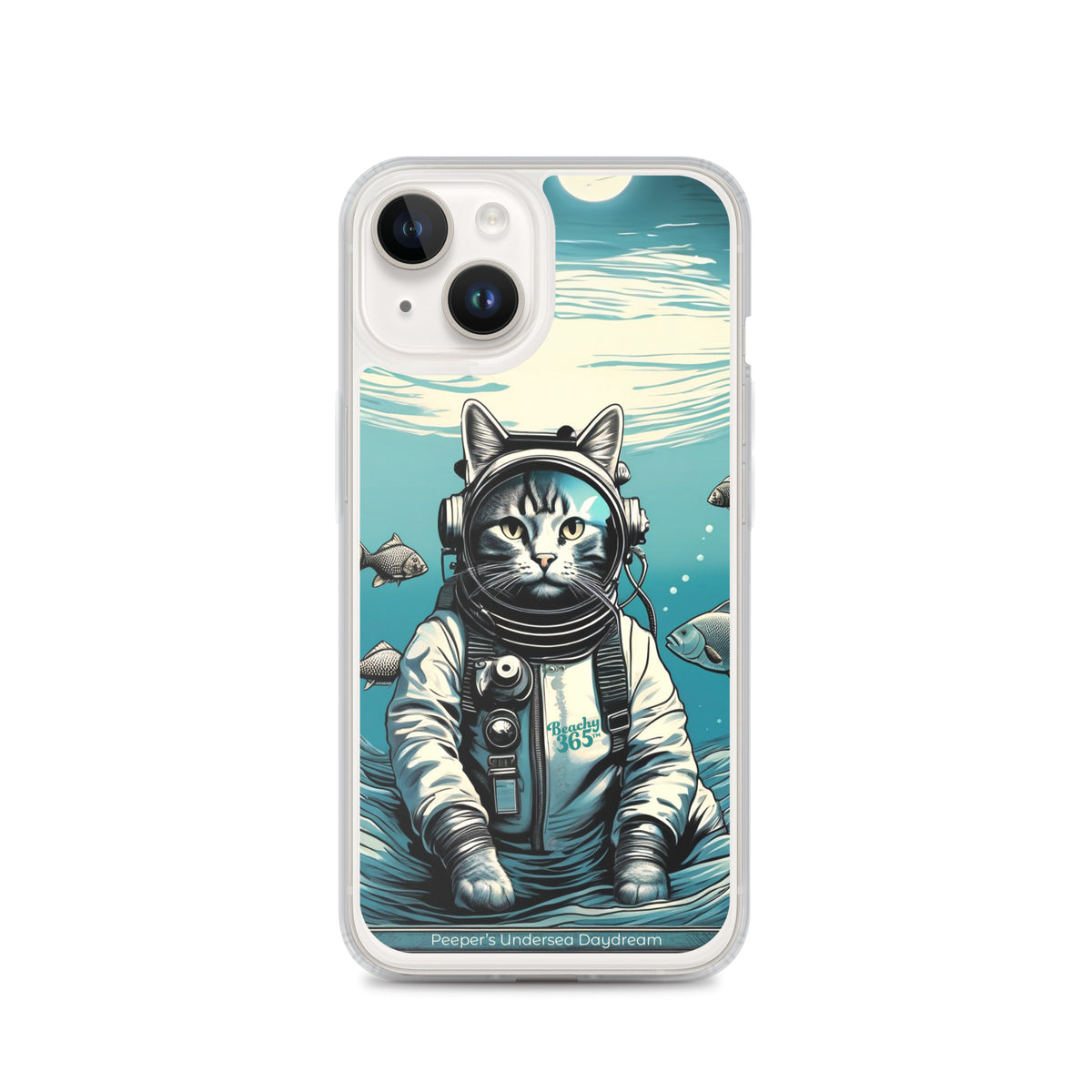 Peeper the Cat's Undersea Daydream iPhone Case