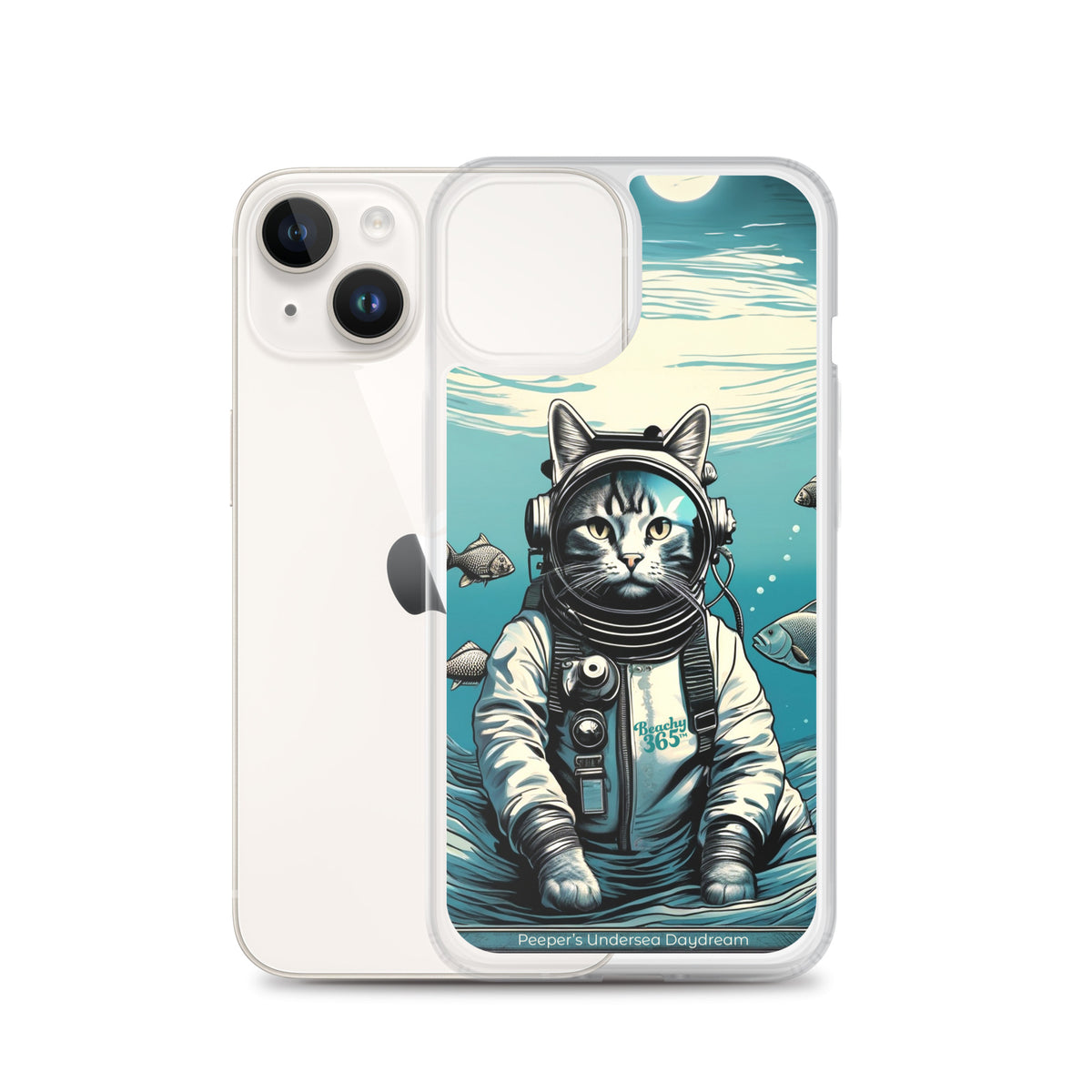 Peeper the Cat's Undersea Daydream iPhone Case