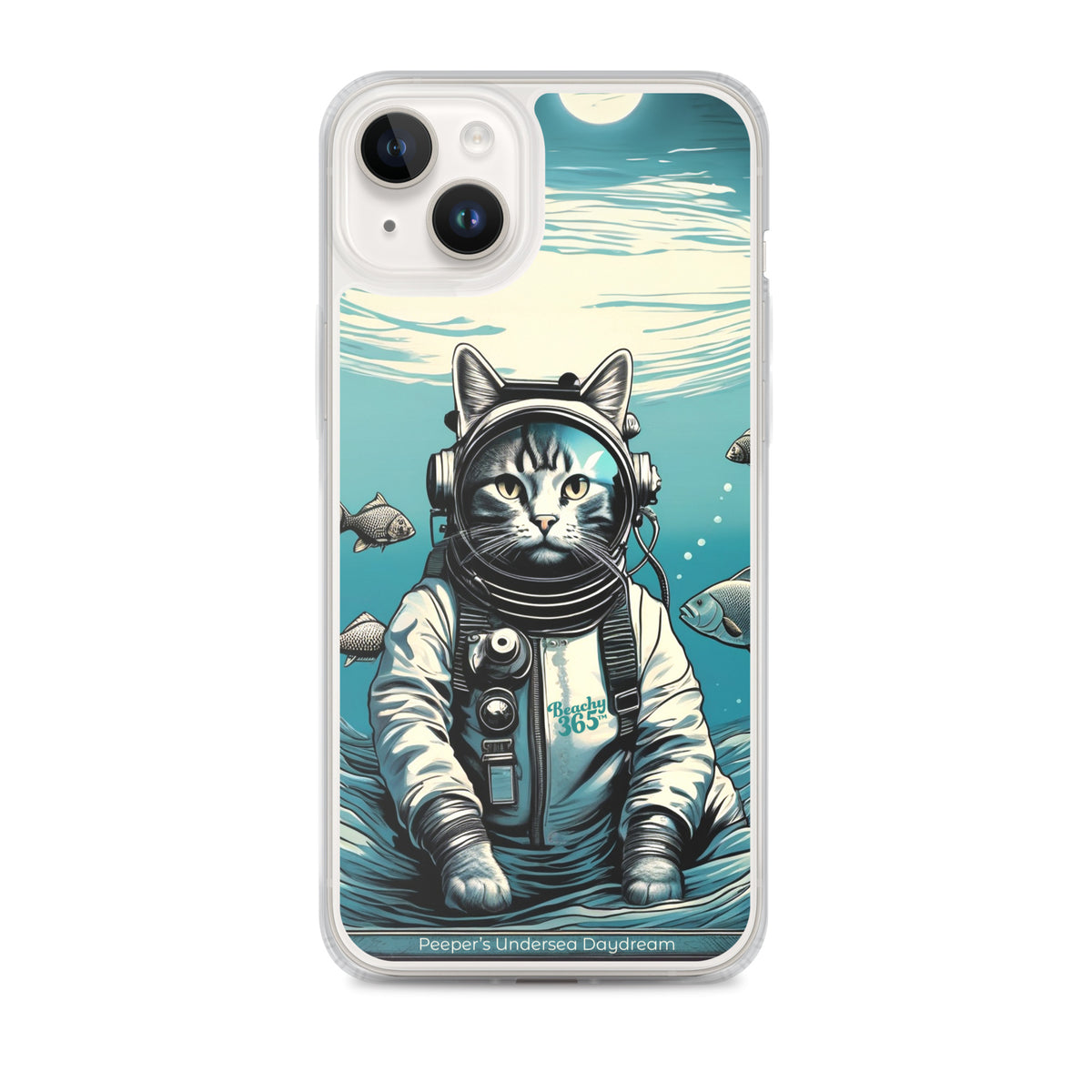Peeper the Cat's Undersea Daydream iPhone Case