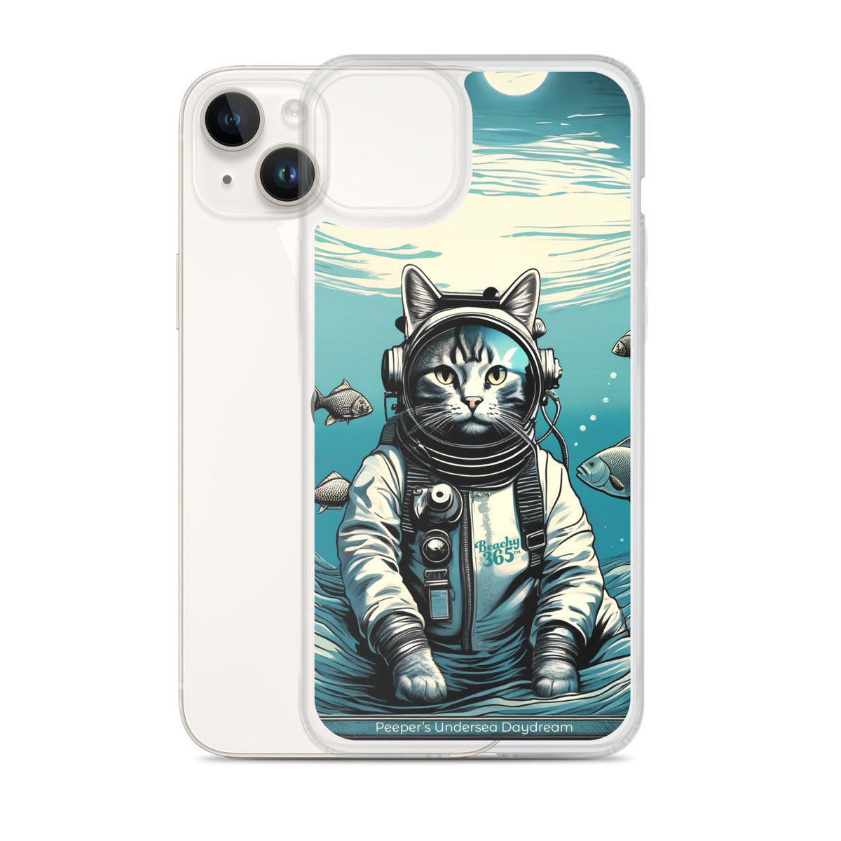 Peeper the Cat's Undersea Daydream iPhone Case