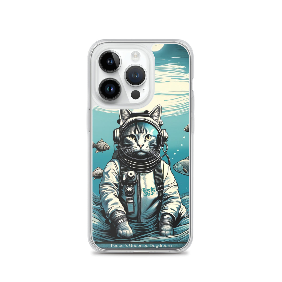 Peeper the Cat's Undersea Daydream iPhone Case