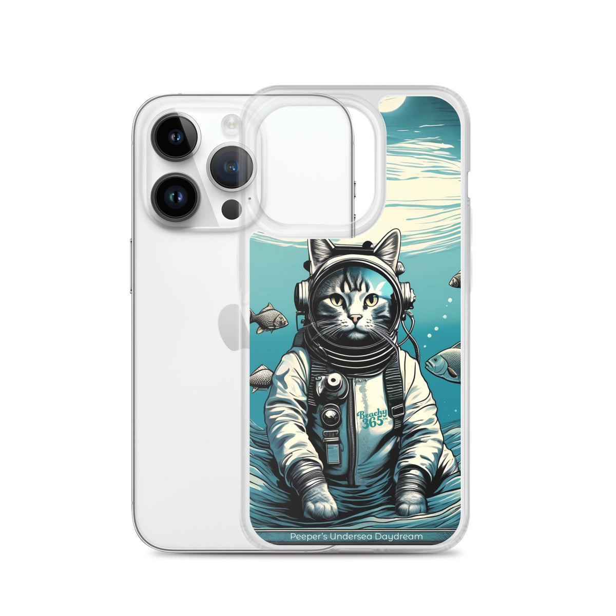 Peeper the Cat's Undersea Daydream iPhone Case