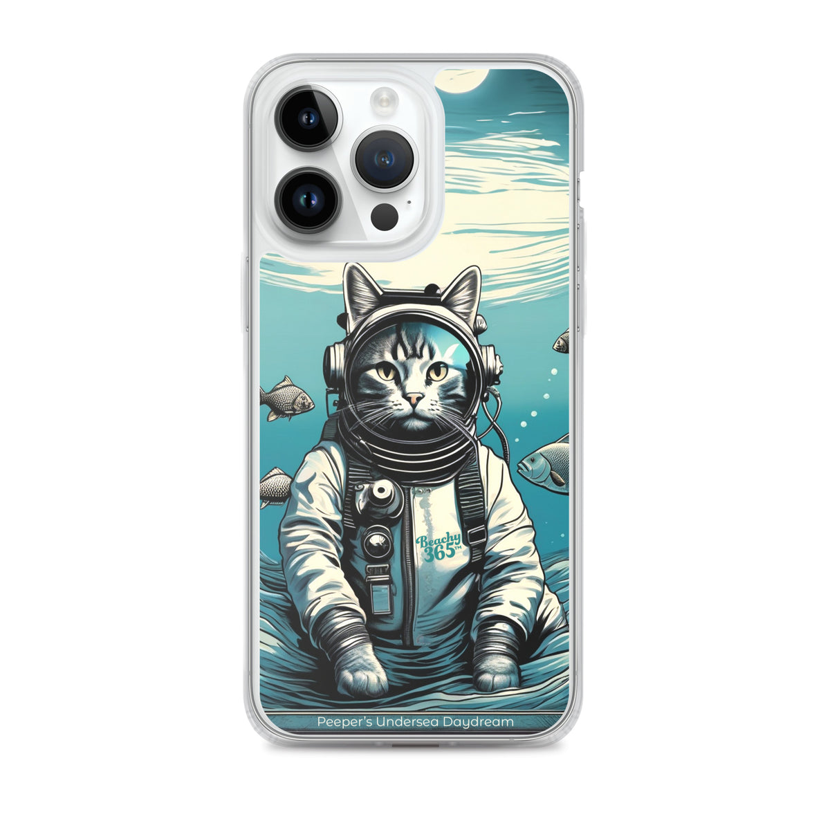 Peeper the Cat's Undersea Daydream iPhone Case