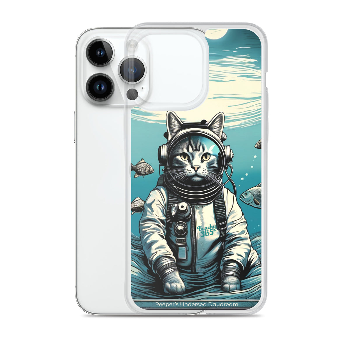 Peeper the Cat's Undersea Daydream iPhone Case