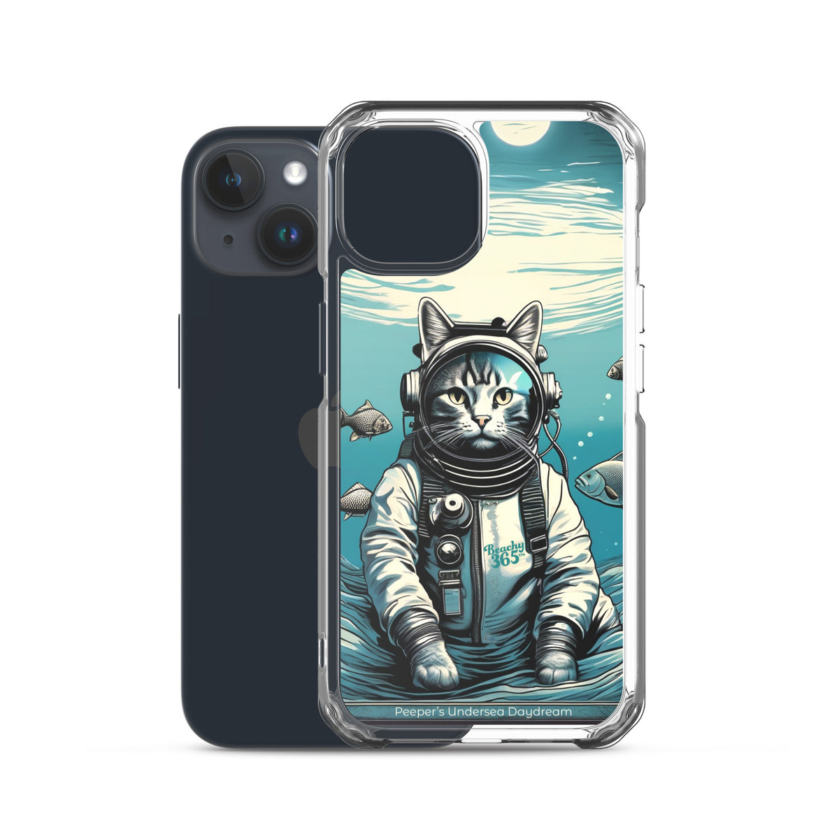 Peeper the Cat's Undersea Daydream iPhone Case