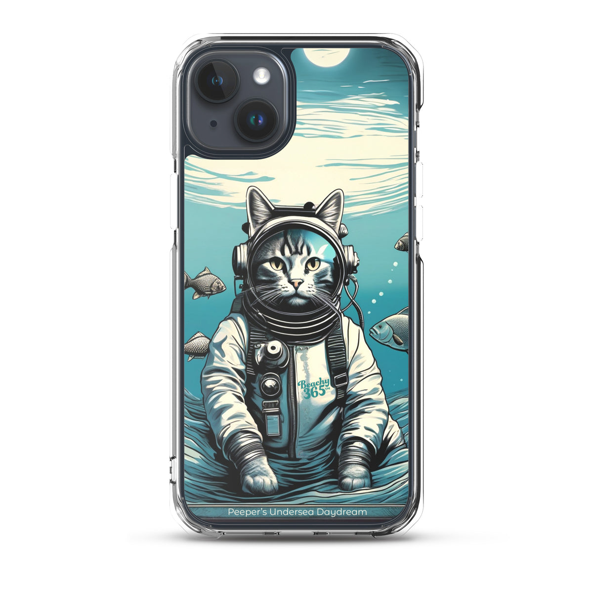 Peeper the Cat's Undersea Daydream iPhone Case