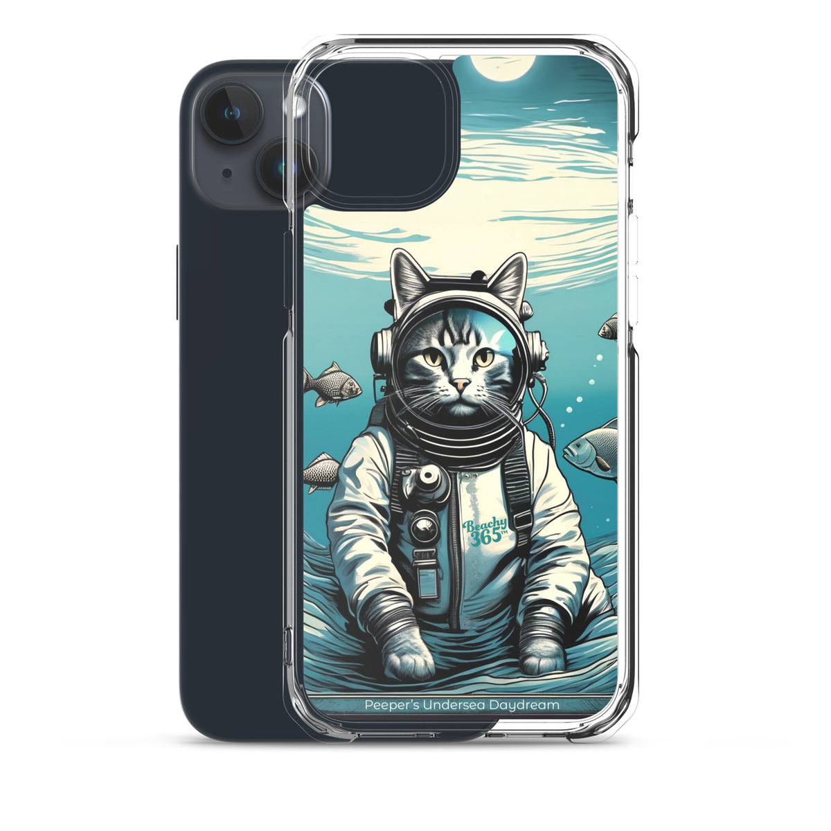Peeper the Cat's Undersea Daydream iPhone Case