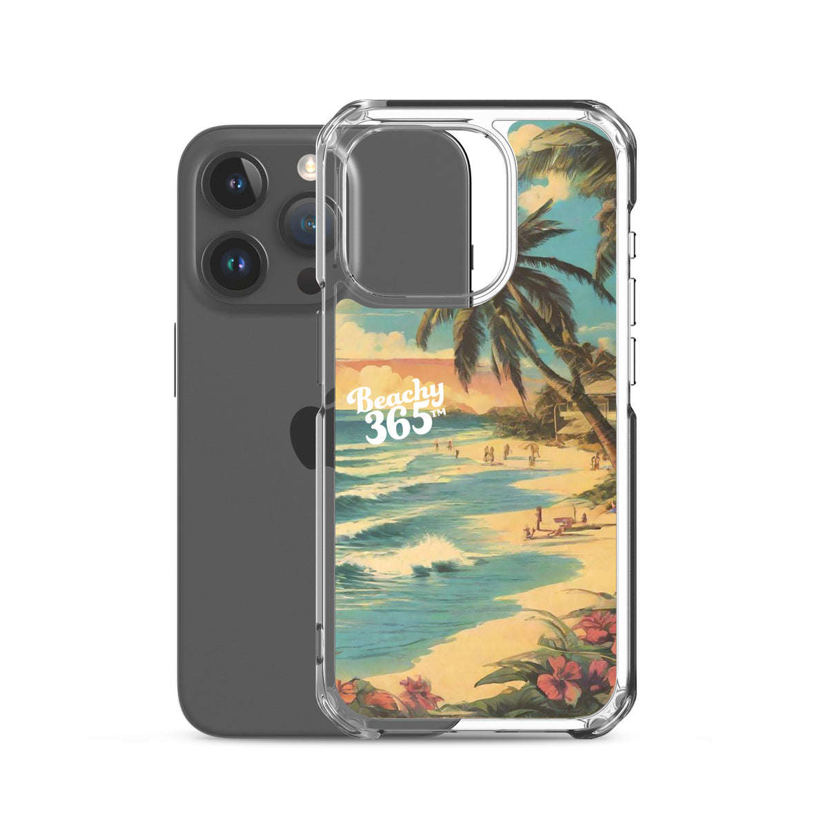 Postcard Tropical Beach iPhone Case