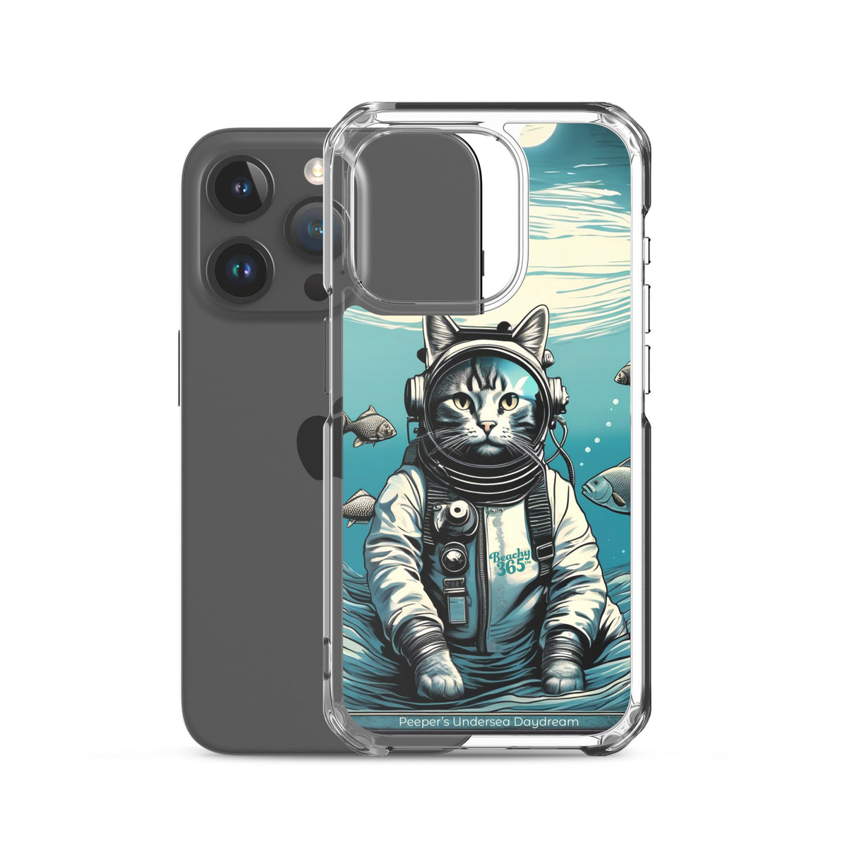 Peeper the Cat's Undersea Daydream iPhone Case