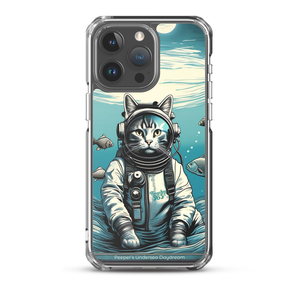 Peeper the Cat's Undersea Daydream iPhone Case