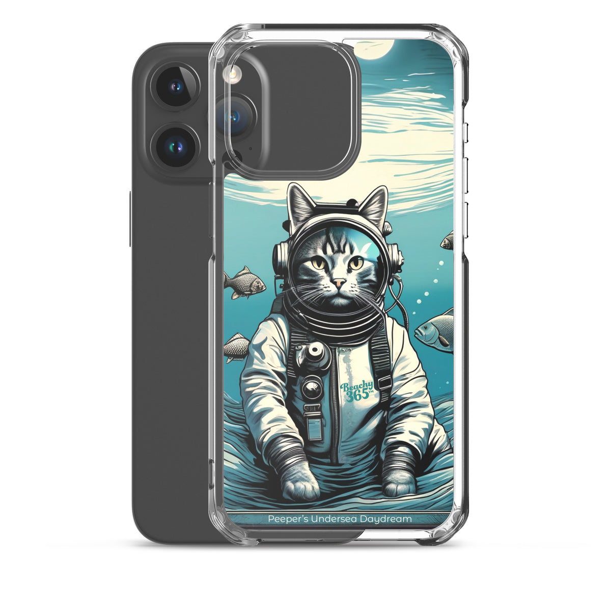 Peeper the Cat's Undersea Daydream iPhone Case