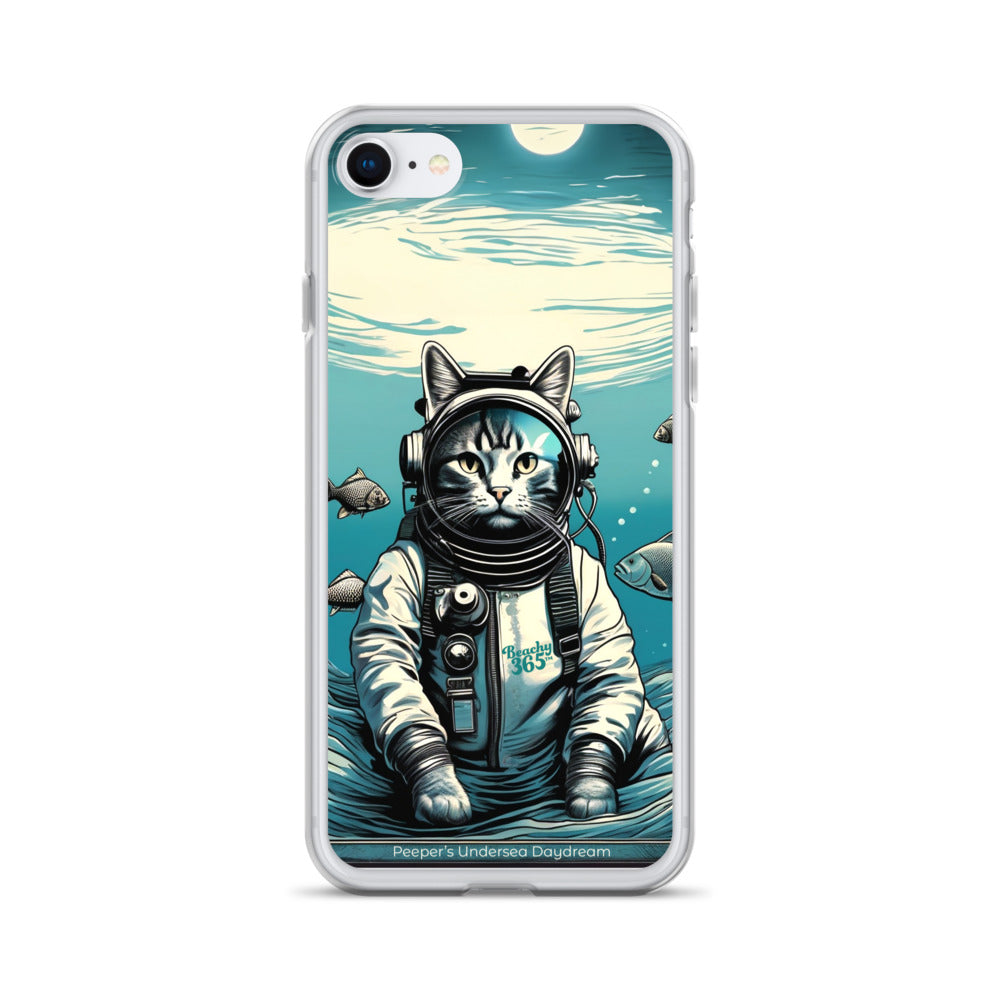 Peeper the Cat's Undersea Daydream iPhone Case