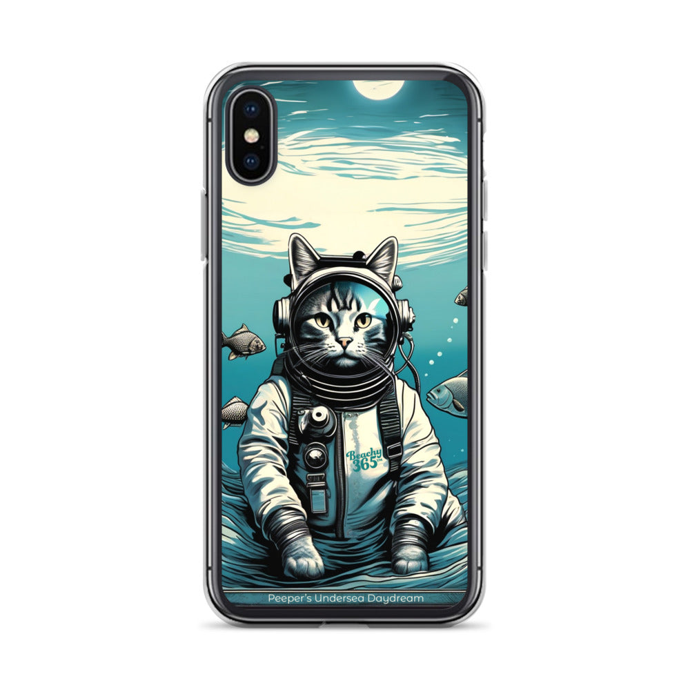 Peeper the Cat's Undersea Daydream iPhone Case