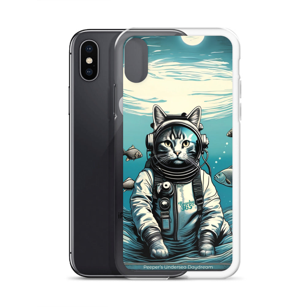Peeper the Cat's Undersea Daydream iPhone Case