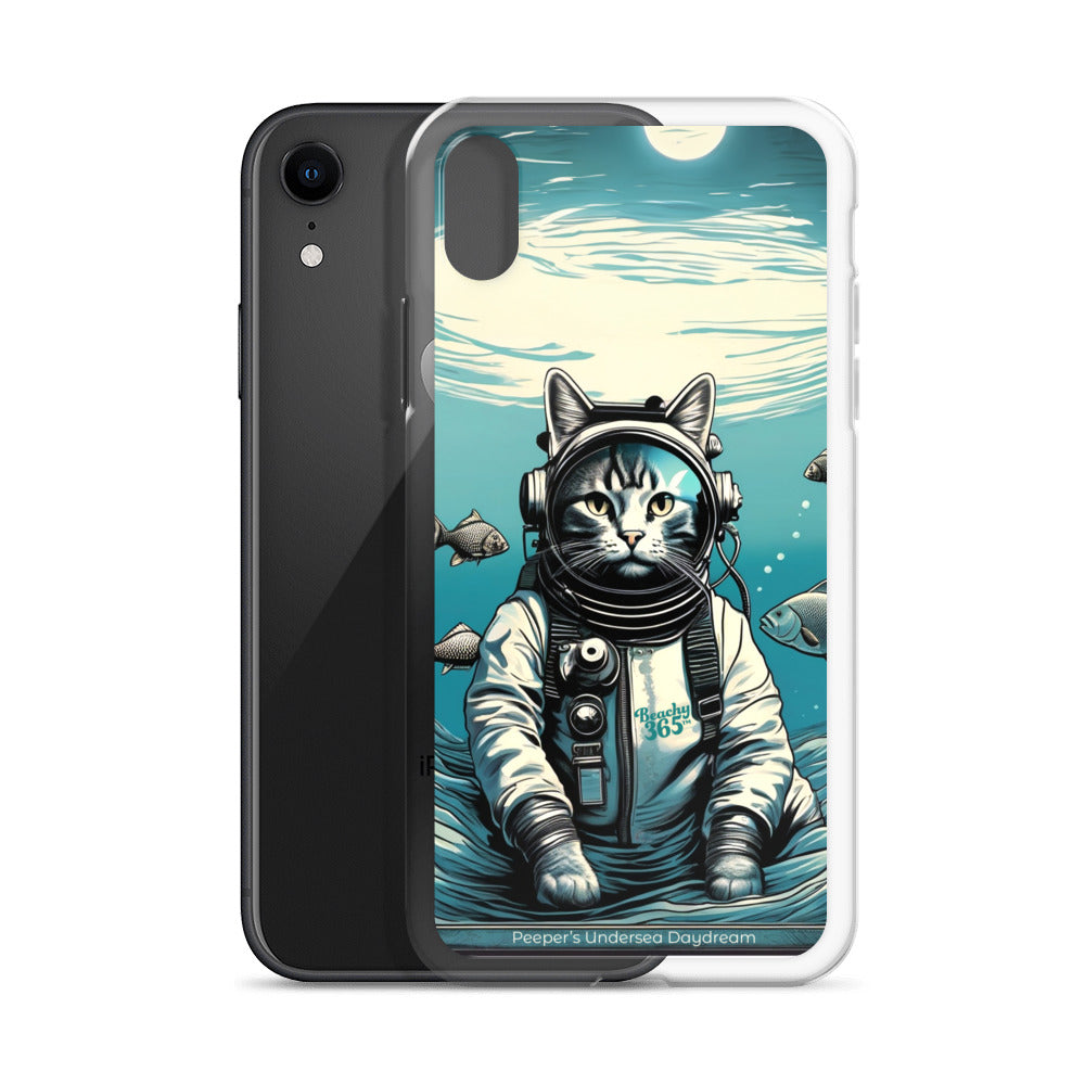 Peeper the Cat's Undersea Daydream iPhone Case