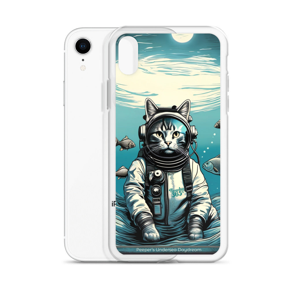 Peeper the Cat's Undersea Daydream iPhone Case