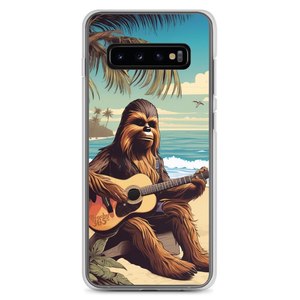 Bigfoot Playing Guitar on the Beach Samsung Phone Case