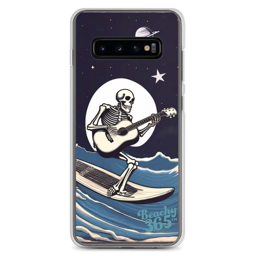 Skeleton Playing Guitar Surfing Samsung Phone Case