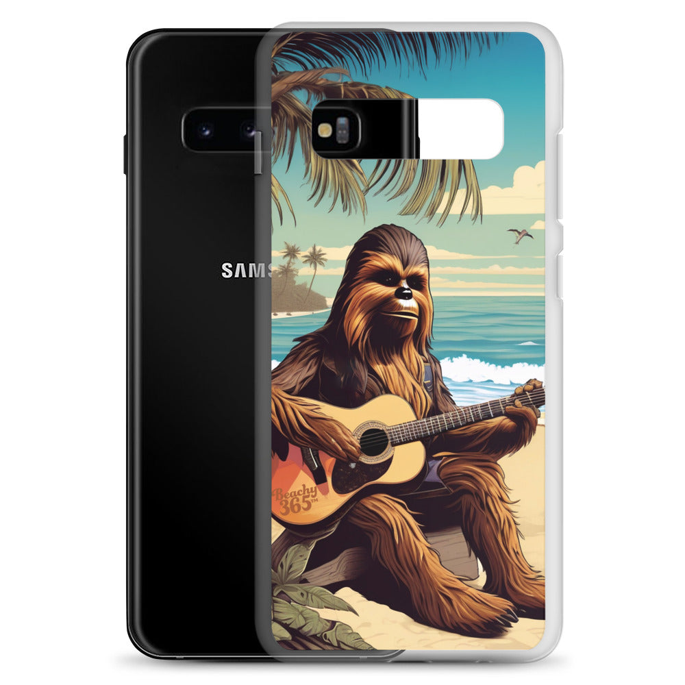 Bigfoot Playing Guitar on the Beach Samsung Phone Case