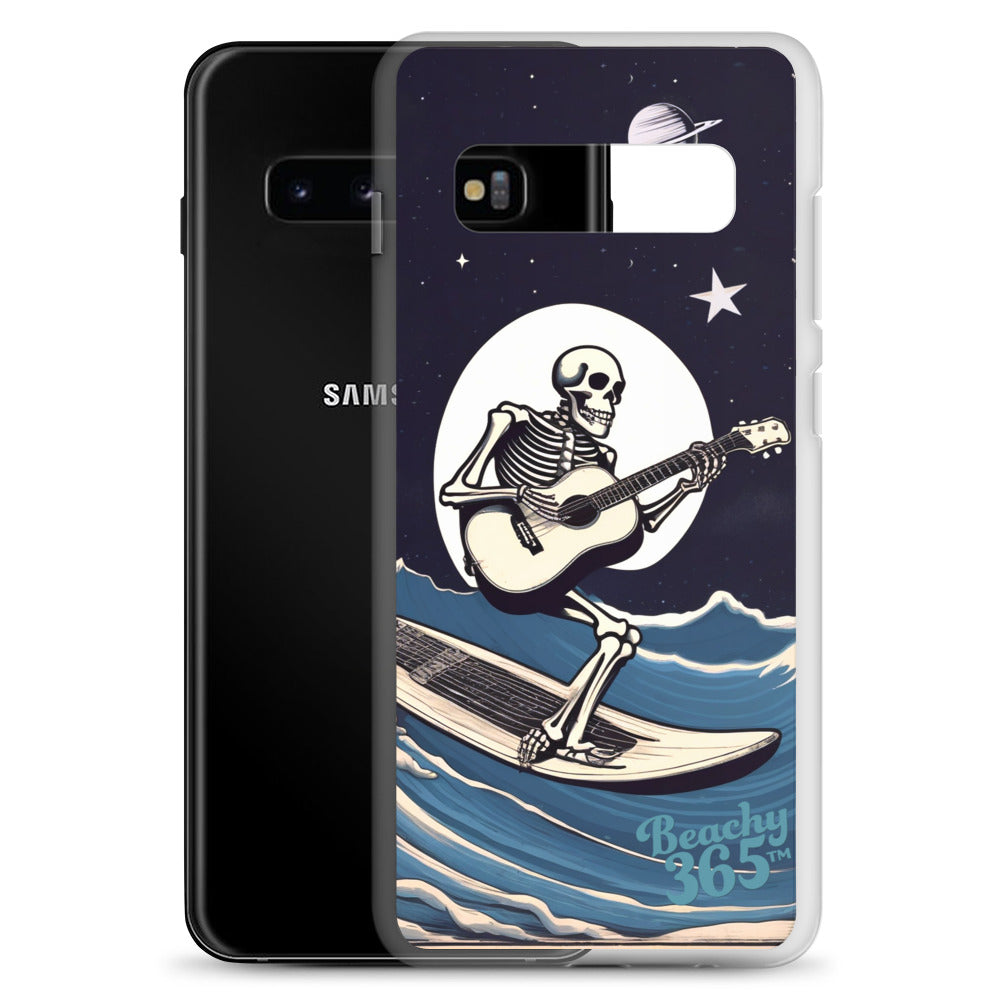Skeleton Playing Guitar Surfing Samsung Phone Case