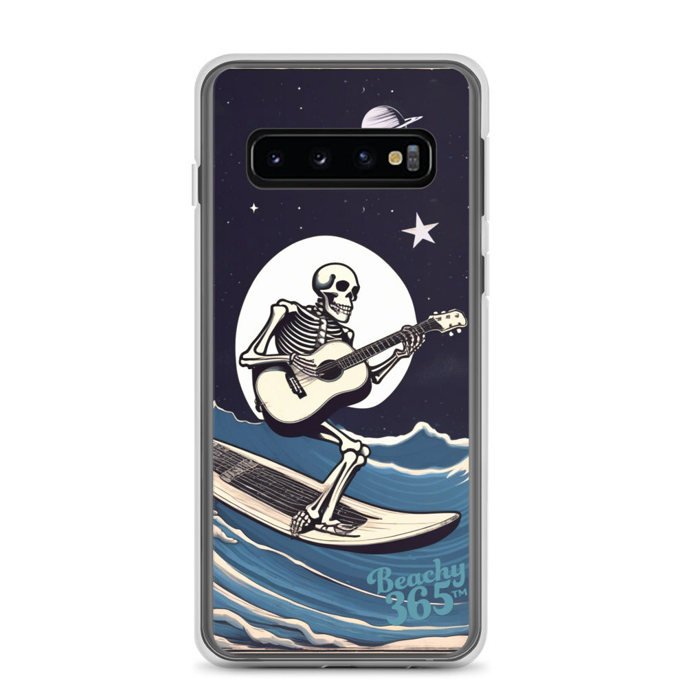 Skeleton Playing Guitar Surfing Samsung Phone Case