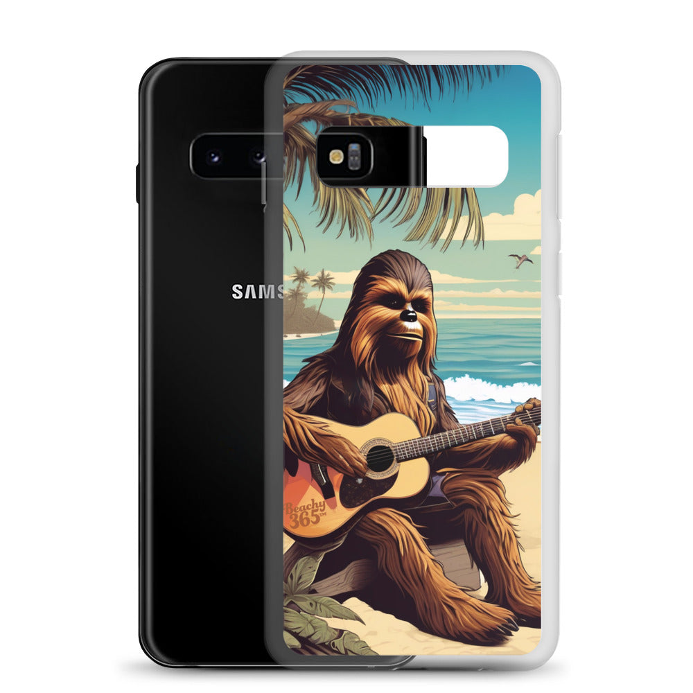 Bigfoot Playing Guitar on the Beach Samsung Phone Case
