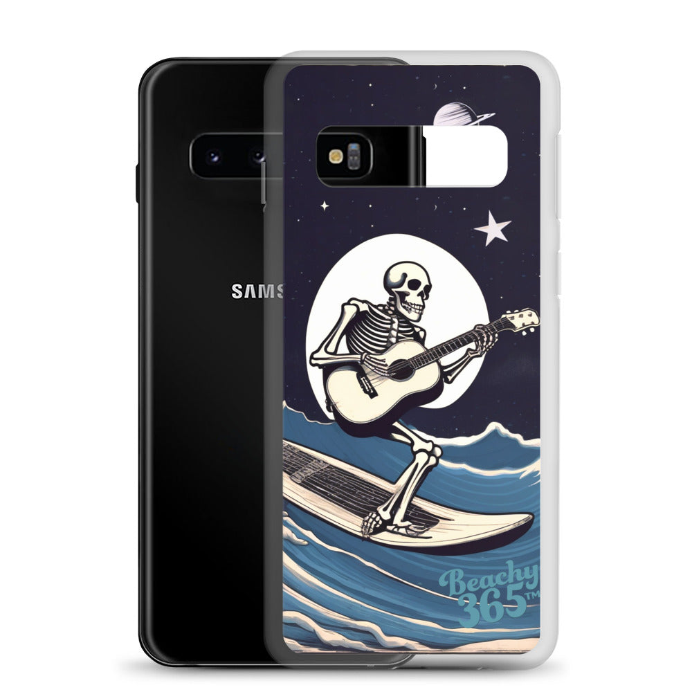 Skeleton Playing Guitar Surfing Samsung Phone Case
