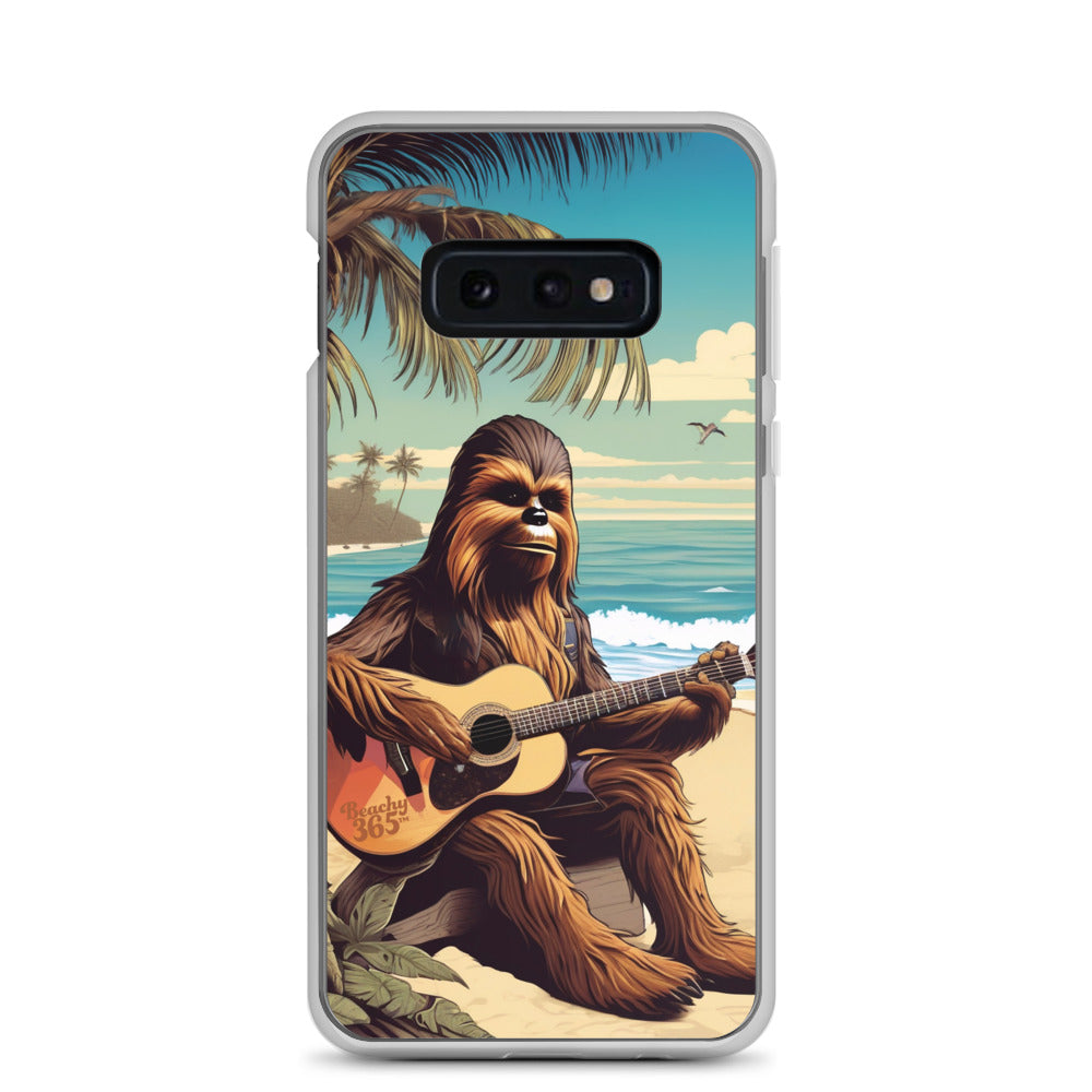 Bigfoot Playing Guitar on the Beach Samsung Phone Case