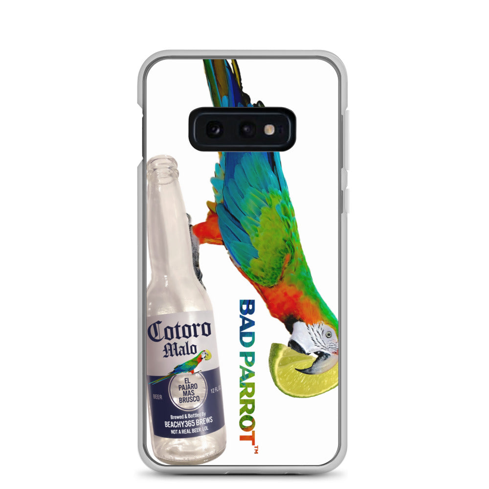 Bad Parrot with Beer and Lime Extreme-Close-Up Samsung Phone Case