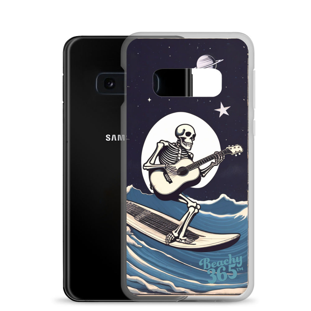 Skeleton Playing Guitar Surfing Samsung Phone Case