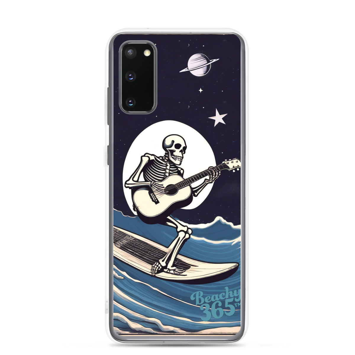 Skeleton Playing Guitar Surfing Samsung Phone Case