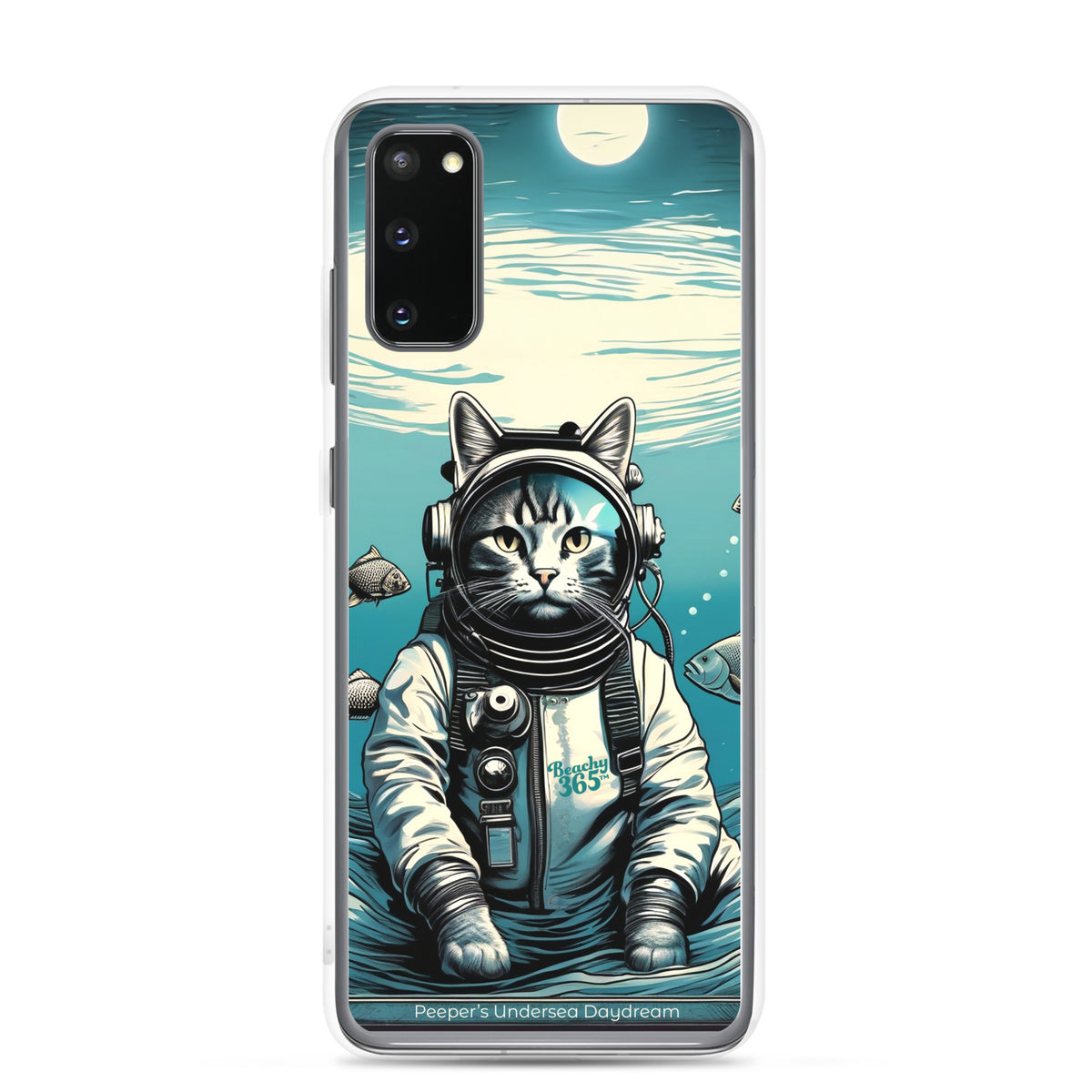 Peeper the Cat's Undersea Daydream Samsung Phone Case