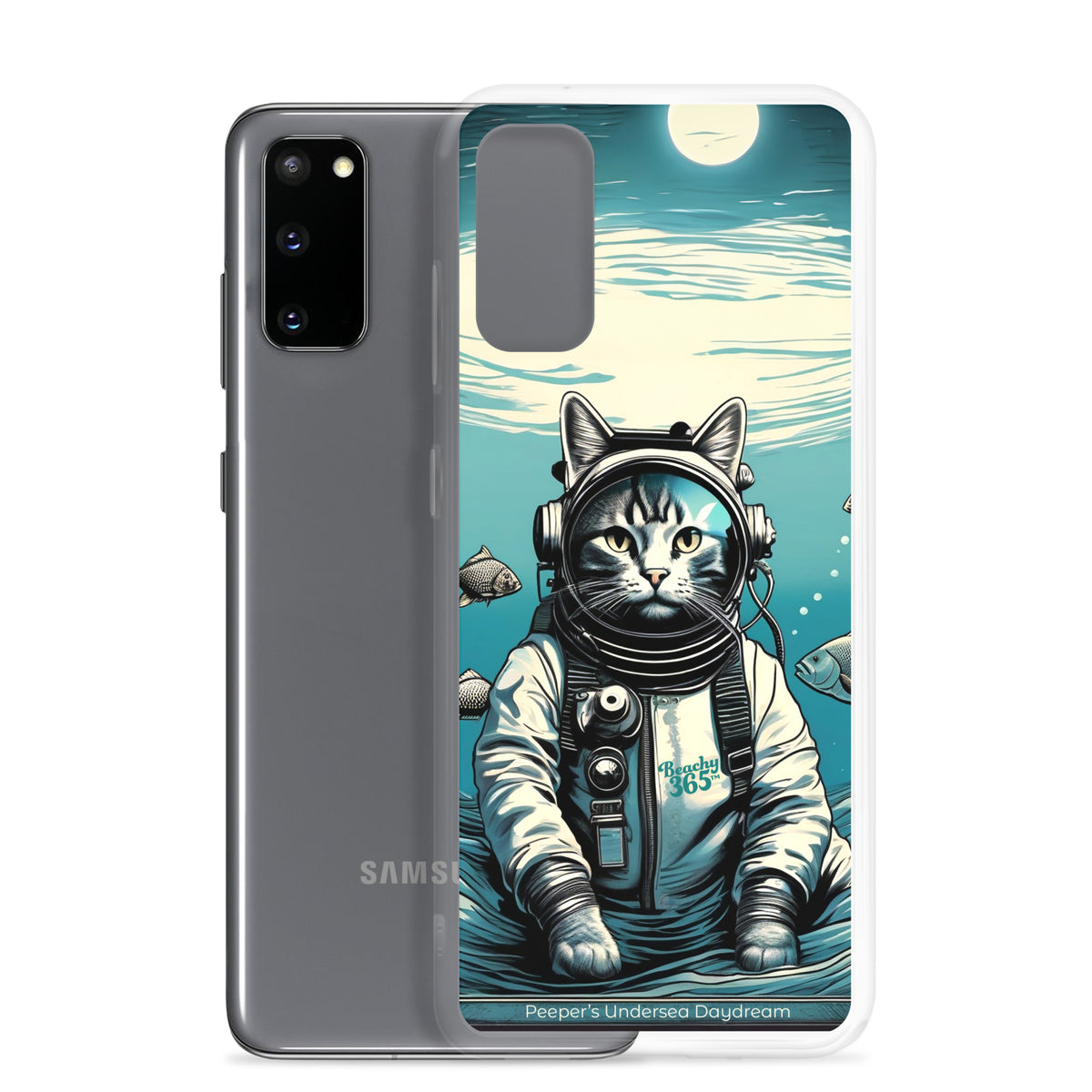 Peeper the Cat's Undersea Daydream Samsung Phone Case