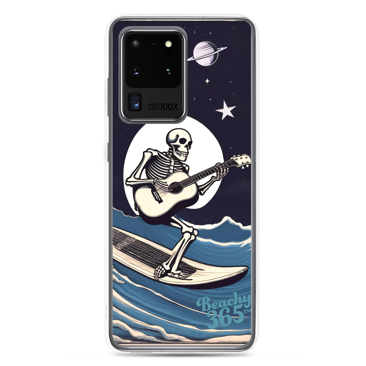 Skeleton Playing Guitar Surfing Samsung Phone Case