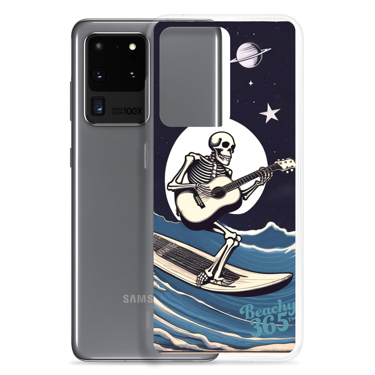 Skeleton Playing Guitar Surfing Samsung Phone Case