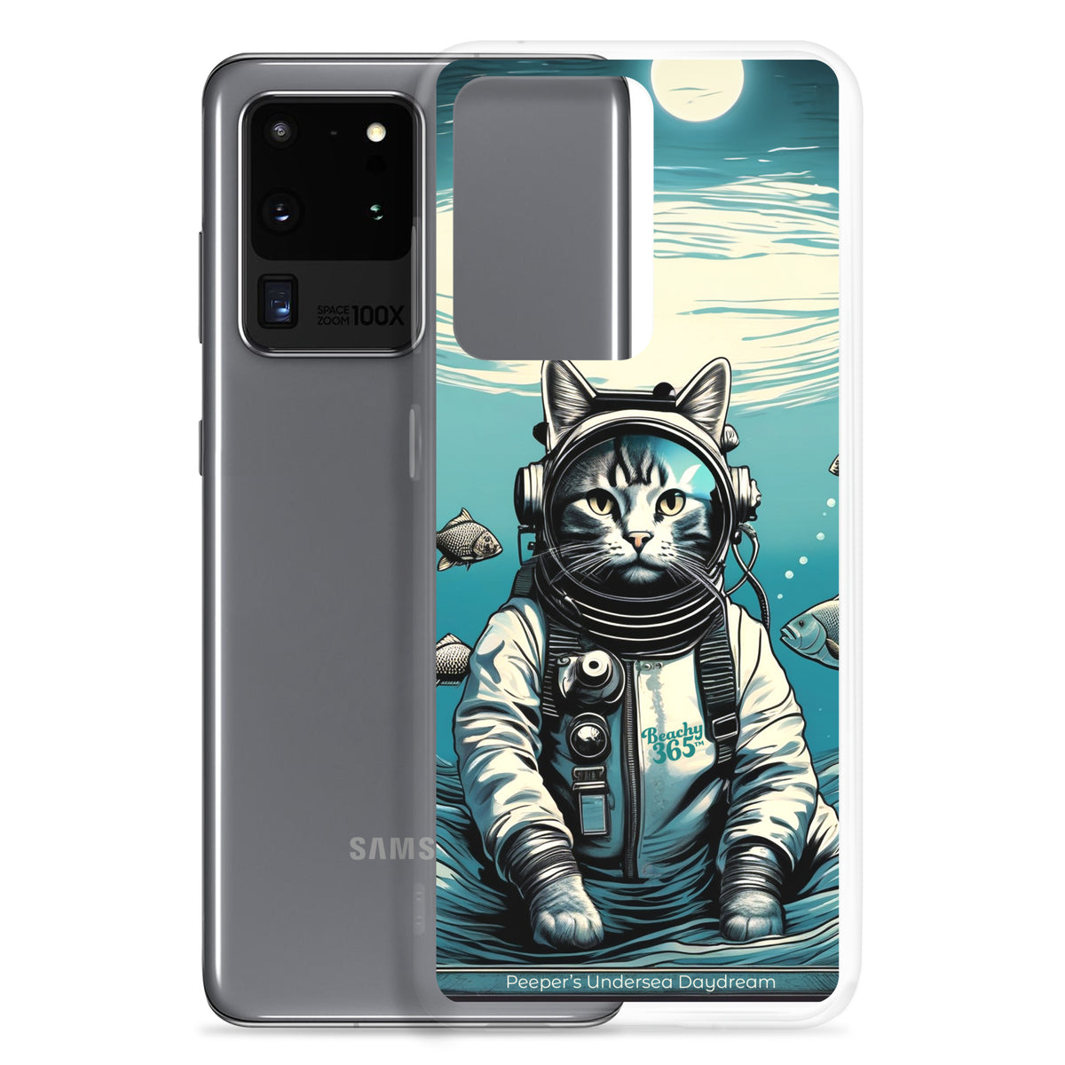 Peeper the Cat's Undersea Daydream Samsung Phone Case
