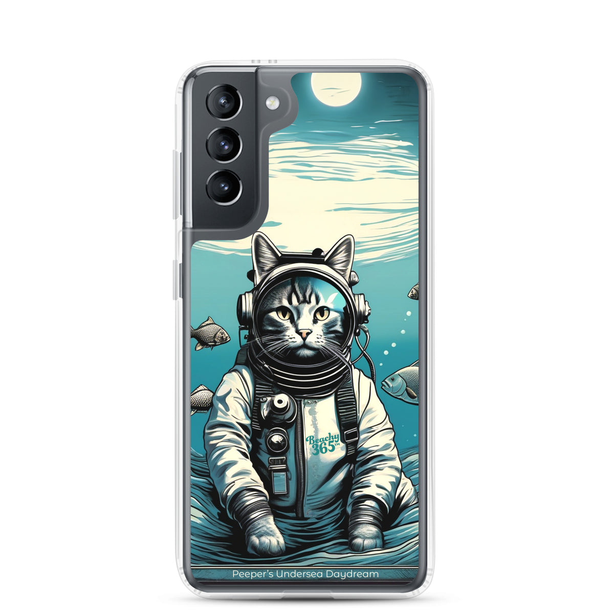 Peeper the Cat's Undersea Daydream Samsung Phone Case