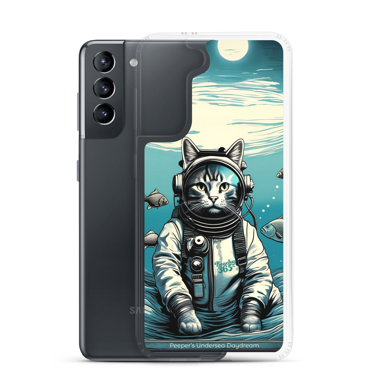 Peeper the Cat's Undersea Daydream Samsung Phone Case