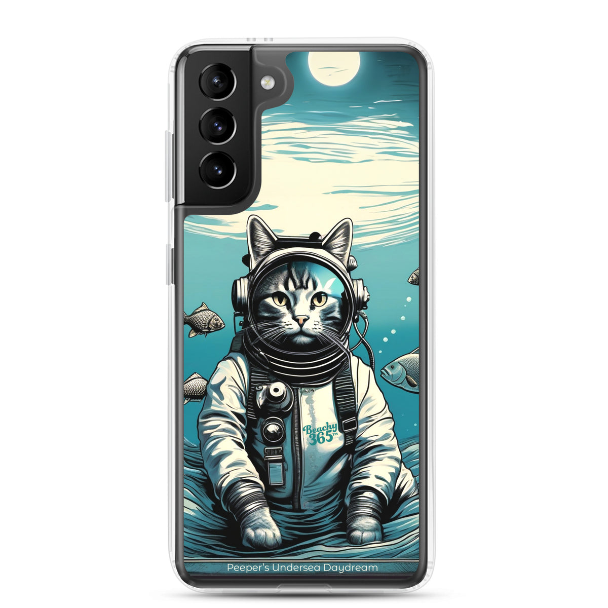 Peeper the Cat's Undersea Daydream Samsung Phone Case