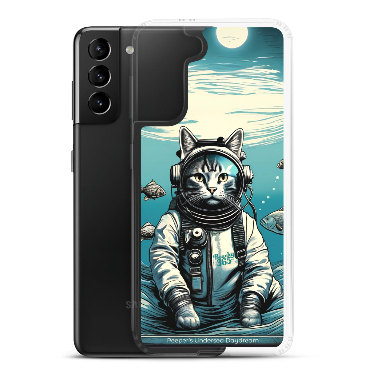 Peeper the Cat's Undersea Daydream Samsung Phone Case