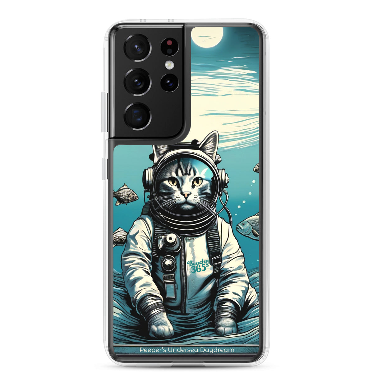 Peeper the Cat's Undersea Daydream Samsung Phone Case