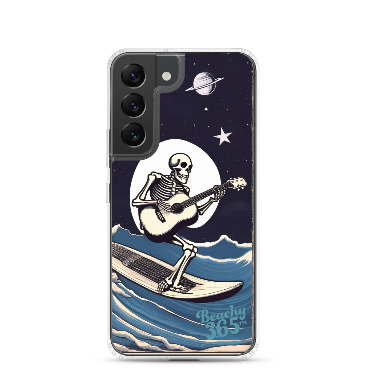 Skeleton Playing Guitar Surfing Samsung Phone Case