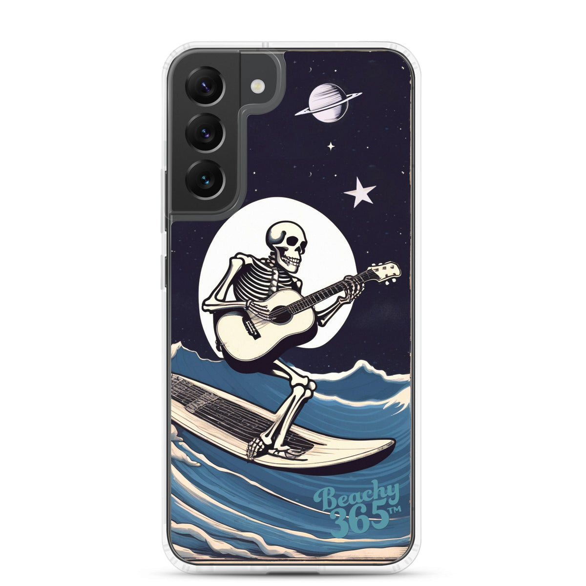 Skeleton Playing Guitar Surfing Samsung Phone Case