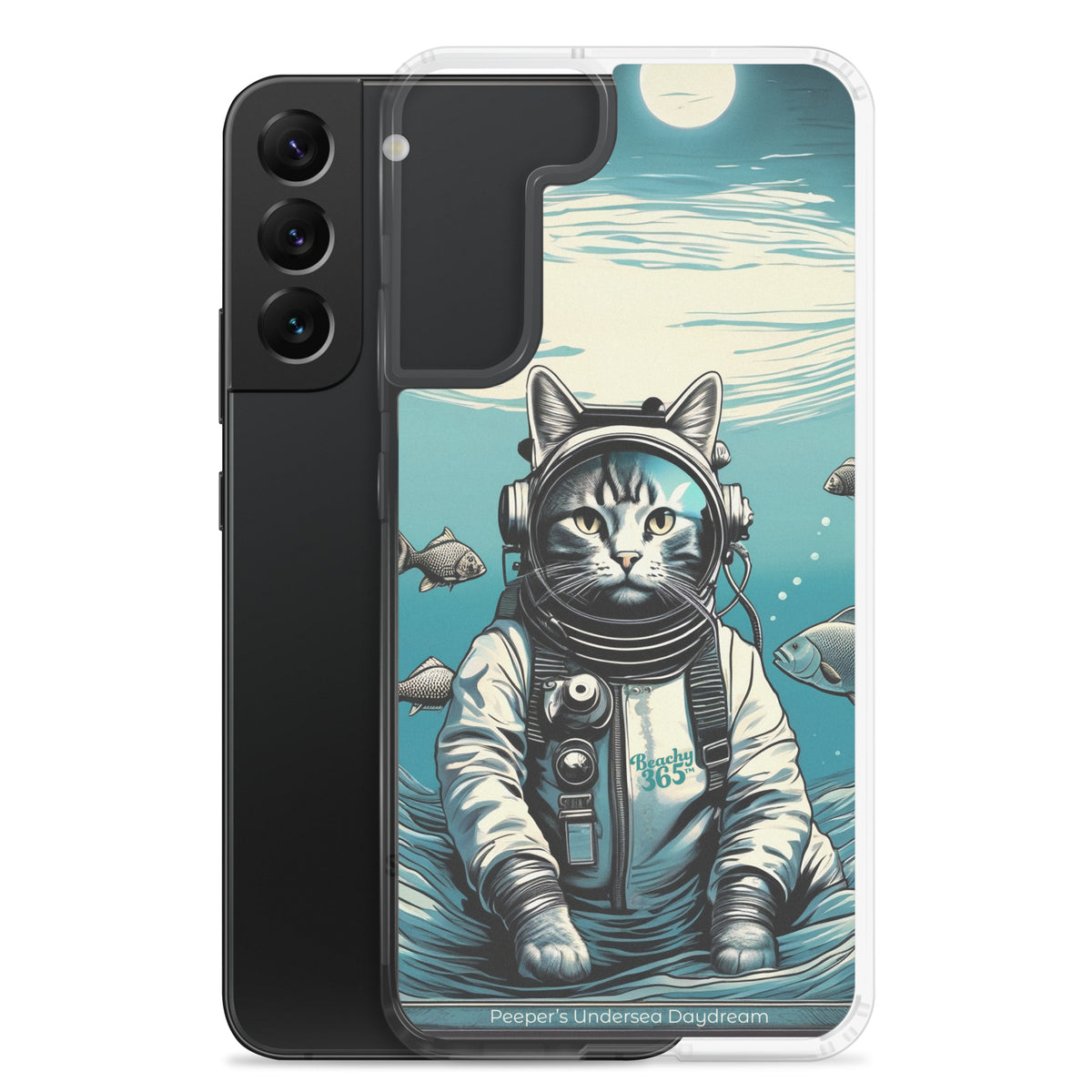 Peeper the Cat's Undersea Daydream Samsung Phone Case