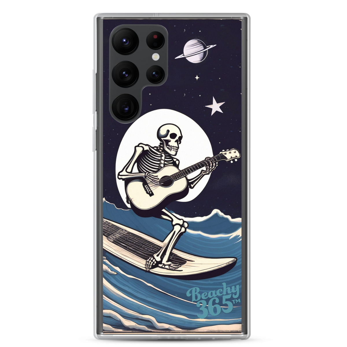 Skeleton Playing Guitar Surfing Samsung Phone Case
